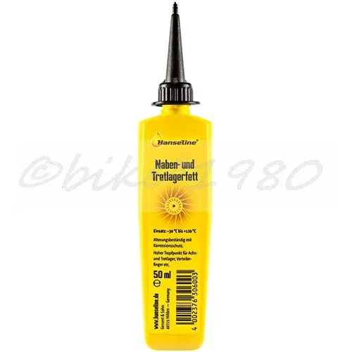Hanseline Naben- und Tretlagerfett  50 ml Tube mit Tülle Fahrrad Lagerfett