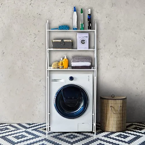 Spetebo Waschmaschinenregal mit 3 Ablagen