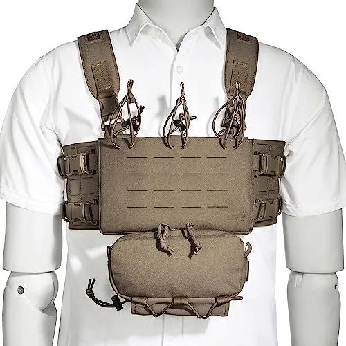 Tasmanian Tiger TT Small Combi Rig - Modulares Gurtzeug mit abnehmbarer Zusatztasche und Magazin-Modul, flexibel und erweiterbar für optimale Anpassung an Ihre Bedürfnisse.