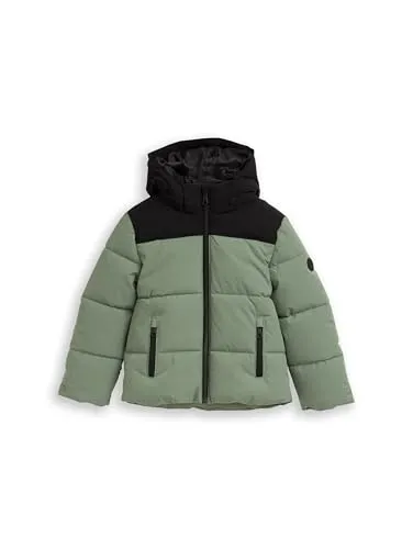 TOM TAILOR Steppjacke mit abnehmbarer Kapuze - Funktionsjacke für Jungen mit reflektierenden Details, ideal für Übergangszeiten und sorgt für Sichtbarkeit bei Aktivitäten im Freien.