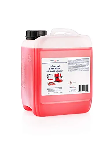 Hansepro Universal-Entkalker mit Farbindikator, 5 Liter I Flüssig-Entkalker im praktischen Vorrats-Kanister I Kalklöser I universell einsetzbar I für Kaffeevollautomat, Kaffee-Maschine usw.
