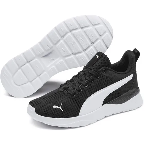 PUMA Unisex Kinder Anzarun Lite Jr Sneaker, Puma Black Puma White, 38.5 EU - Sneaker mit SoftFoam+ Innensohle für maximalen Laufkomfort und PU-Zwischensohle für geschmeidigen Gehkomfort – ideal für aktive Kinder.