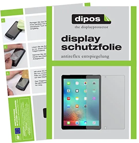 dipos I 2X Schutzfolie matt kompatibel mit Apple iPad Pro 12,9 Zoll (2016) Folie Displayschutzfolie