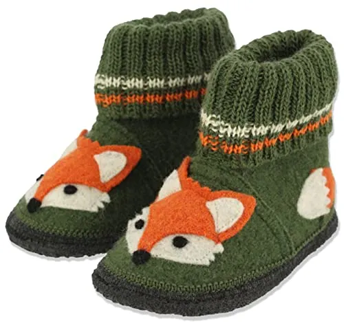 Beck Jungen Hausschuh Fuchs, Grün, 28 EU von Beck