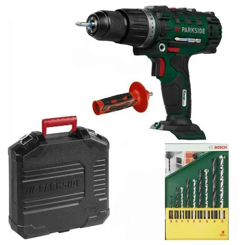 Produktbild Parkside Akku-Schlagbohrschrauber 20V PSBSA 20-Li C3 Solo + Bohrer Set