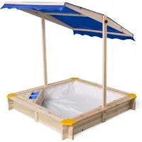 lupilu® Holzsandkasten mit Dach und Eisdiele