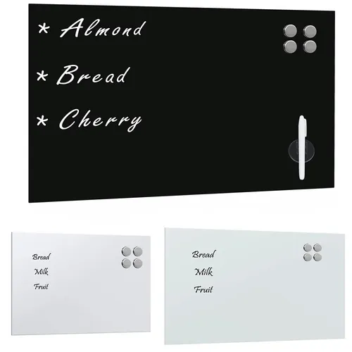 vidaXL Magnettafel aus Glas 40x40 cm – Wandmontage - Moderne magnetische Trockenlöschtafel aus gehärtetem Sicherheitsglas, kratzfest und einfach zu reinigen. Ideal für Zuhause, Büro oder Schule. Montagematerial inklusive!