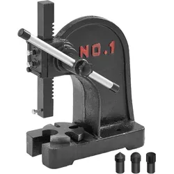 VEVOR Dornpresse 1 t Handhebelpresse - Landwirtschaftstechnik: Robuste manuelle Dornpresse aus Gusseisen mit 150 mm maximalem Arbeitshub, ideal zum Stanzen, Biegen und Formen von Materialien.