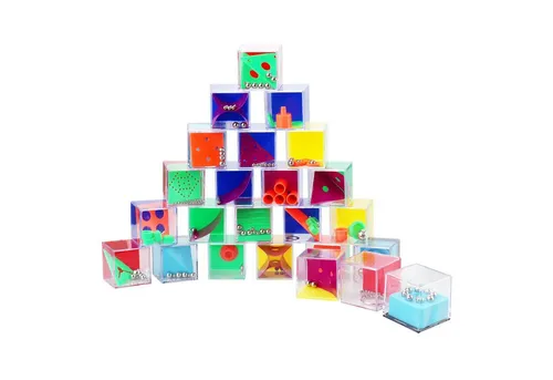 Wellgro Spielesammlung 24er Set Geduldsspiele - je ca. 4 x 4 x 4 cm (LxBxH)