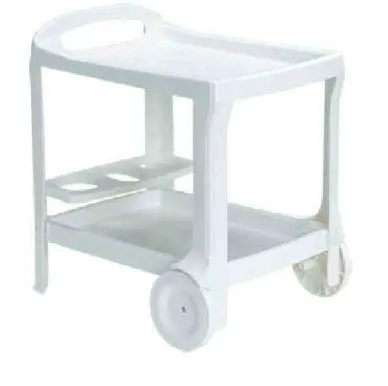Bica Servierwagen aus Kunststoff 'Borneo' in weiß von BICA