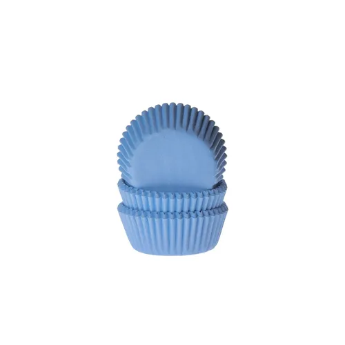 Mini Muffinförmchen, hellblau 60