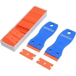 FOSHIO Kunststoff Schaber mit 100 Klingen