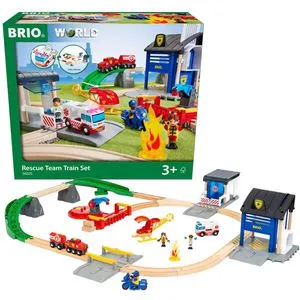 BRIO World 36025 Polizei und Feuerwehr Set Deluxe