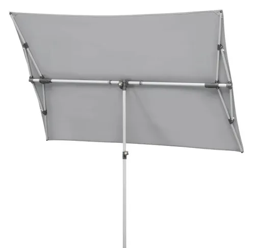 Produktbild Ampelschirm Novara 190x188 cm in Hellgrau – Stilvoller Sonnenschutz