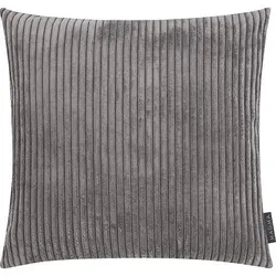 Magma Shara Kissenbezug 45x45 cm - anthrazit - Samtiger Kissenbezug im modernen Cord-Look für Wohnzimmer, Schlafzimmer und Büro. Pflegeleicht und waschbar bei 30 Grad, sorgt für dauerhafte Frische und Stil in Ihrem Zuhause.