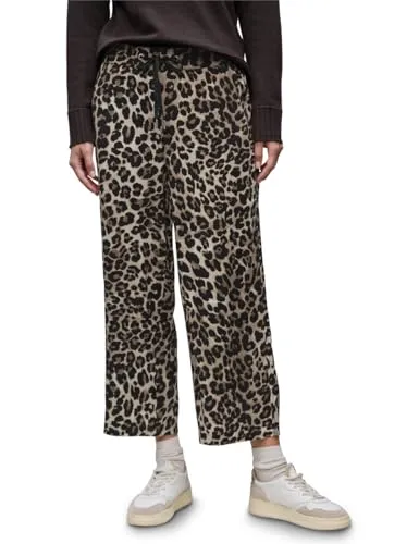 Street One Damen A379189 Hose, Schwarz, 40 - Damen-Hosen mit Loose Fit, High Waist und Wide Legs für optimalen Tragekomfort. Seitliche Taschen und elastischer Bund mit Tunnelzug aus leichter Viskose-Qualität.