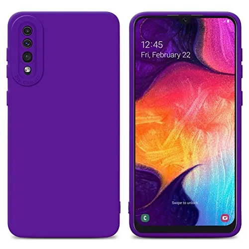 Cadorabo Hülle kompatibel mit Samsung Galaxy A50 4G A50s A30s Schutzhülle TPU Silikon Case Liquid Design mit Kameraschutz Slim Kratzfest Gummi Case Hülle für Galaxy A50 4G A50s A30s in Lila