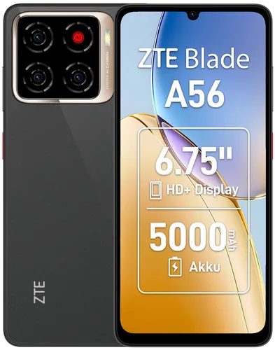 ZTE Blade A56 Smartphone 4GB + 64GB Celestial Black