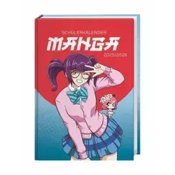 Manga Schülerkalender A5 2025/2026 - 17 Monate ab August 2025