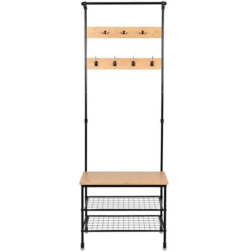 Begryf, Gardarobenstaender, Kleiderstange rollen, Kleiderständer, Stummer diener, Closet, Garderobenständer, Jackenständer