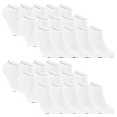 Sneaker Socken Herren Damen - 30 Paar in Schwarz, Weiß & Grau - Hochwertige Sneaker Socken aus 80% Baumwolle für optimalen Tragekomfort und perfekte Passform. Ideal für Sport und Freizeit, bieten sie einen sicheren Halt und sind langlebig.