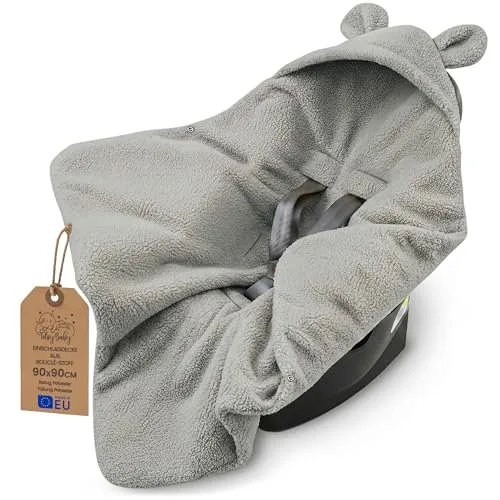 Einschlagdecke Babyschale Boucle - Vielseitige Babydecke für Winter - Entdecken Sie unsere hochwertige Einschlagdecke für Babyschalen! Sie bietet wohlige Wärme und Geborgenheit. Ideal für Kinderwagen und Autokindersitze. Handgefertigt in der EU, pflegeleicht und perfekt für unterwegs.