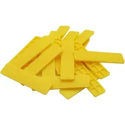 Silisto Schlagklotz SILISTO Classic 1000 Stück (Gelb) - Schlagklotz für Trockenbau und Fensterbau, rutschfest und druckfest mit bis zu 3 Tonnen Tragkraft, ideal für präzises Ausrichten und Ausgleichen.