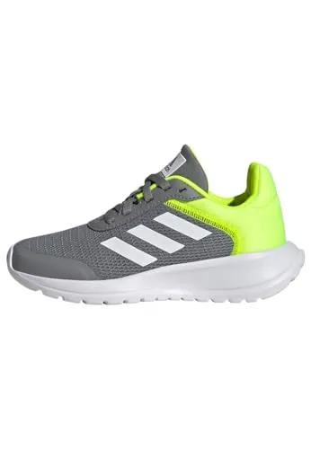 adidas Tensaur Run 2.0 Kinder Sneaker in Grau und Weiß in gelb von adidas