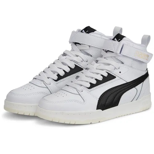 Puma Rbd Game Sportschuhe Weiß EU 39 - Sneaker für Jungen mit weichem Synthetik-Obermaterial und Klettverschluss für einfachen Einstieg. Die SoftFoam+ Einlegesohle sorgt für optimalen Komfort und Dämpfung, ideal für sportliche Aktivitäten und den Alltag.