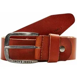 JACK & JONES Herren Jjipaul Jjleather Belt Noos Gürtel, Braun - Herren-Gürtel aus hochwertigem Leder mit Vintage-Effekt, ideal für stilvolle Outfits und verspricht Langlebigkeit.
