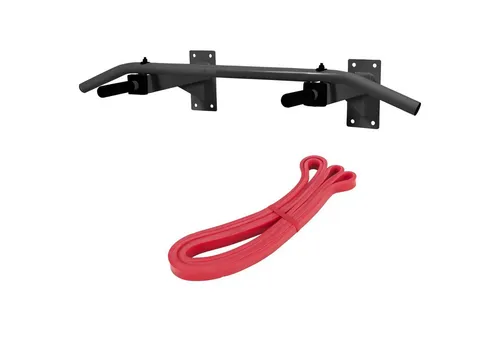 GORILLA SPORTS Klimmzugstange Wandmontage - 5 rutschfeste Griffe, bis 350 kg belastbar - Klimmzugstangen - Stabile Wandmontage mit 5 rutschfesten Griffen für vielseitiges Oberkörpertraining, bis 350 kg belastbar.