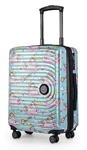 Hauptstadtkoffer - Mitte - Motiv Koffer Einhorn, Hartschalenkoffer, Trolley Hartschale, Handgepäck 55 cm, 42 Liter, Unicorn