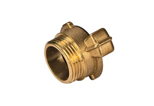 Stabilo Sanitär Schlauchadapter Messing Gewindestück 1 Zoll AG 33,3mm mit GK-Kupplung