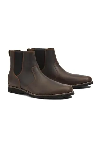 Timberland Woodhull Mid Chelsea Boot Herren Stiefelette TB 0A414C Dunkelbraun