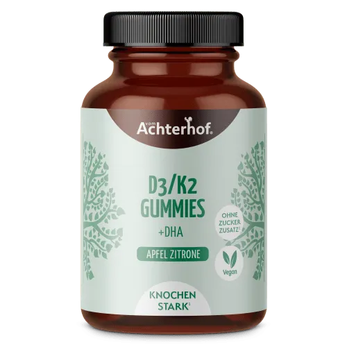 Saftgold D3/K2 Gummies Apfel Zitrone + DHA (80 Stück)
