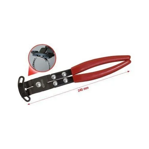 Ks Tools Schlauchklemmenzange 115.1185 - Zangen für präzises Arbeiten, ideal zum sicheren Festziehen von Schlauchklemmen in engen Räumen.