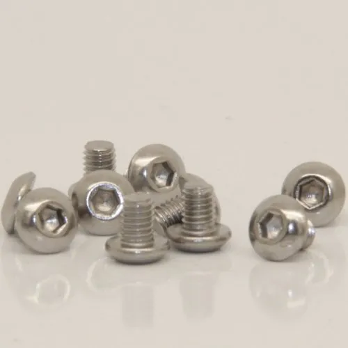 Stück Linsenkopfschrauben M4 X 6 mit Innensechskant ISO 7380 Edelstahl A2 10