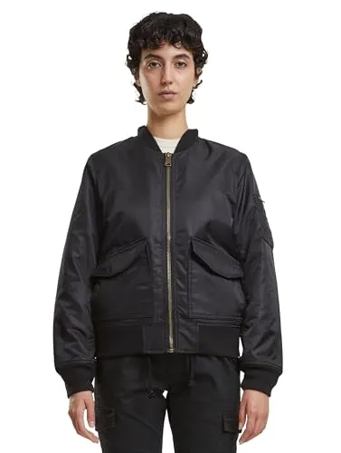 Brandit Women Sherpa Bomberjacket XL - Schwarz - Funktionsjacken mit warmem Reddyfleece Futter, ideal für kalte Tage und stylische Outdoor-Aktivitäten.