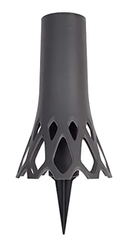 Plastia Grabvase mit Erdspieß Roseta Anthrazit 1 L von Plastia