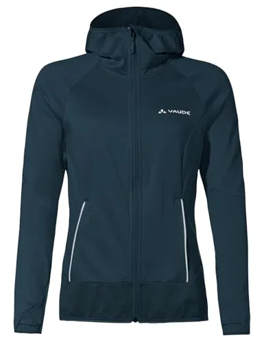 VAUDE Damen Women's Tekoa Fleece Jacket II - Dark Sea, Größe 38 EU - Funktionsjacke für Damen, atmungsaktiv und nachhaltig aus 97% Polyester, ideal für Wanderungen und Alltag, mit zwei Reißverschluss-Taschen für Stauraum.
