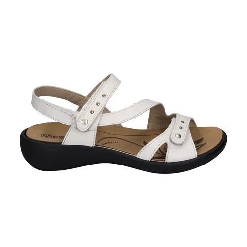 Westland Ibiza 70 Sandale für Damen in Weiß - Wanderschuhe mit praktischem Klettverschluss und herausnehmbarem Fußbett für optimalen Tragekomfort – ideal für warme Tage und nachhaltige Mode.