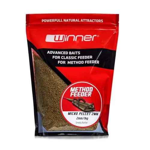 Tandem Baits Karpfen Futter Angelfutter Pellets Method Feeder Pellet 2 mm 1 kg Stinkende Butter