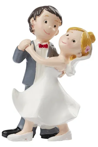 Produktbild Dekofigur Brautpaar Hochzeitspaar 8 cm Tortenfigur Hochzeit