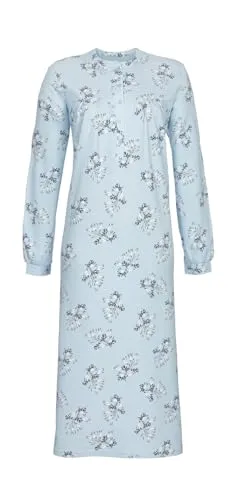 Ringella Nachthemd mit Knopfleiste und Kräuselung Farbe bleu, Größe 48