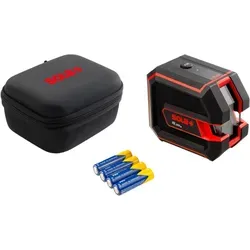 SOLA Kreuzlinienlaser X2 Green - Selbstnivellierender Laser mit Tasche - Messgeräte: Grüne Laserlinien für optimale Sichtbarkeit, ideal für präzise Nivellierarbeiten bis 80m mit Empfänger. Inklusive Tasche und Batterien.