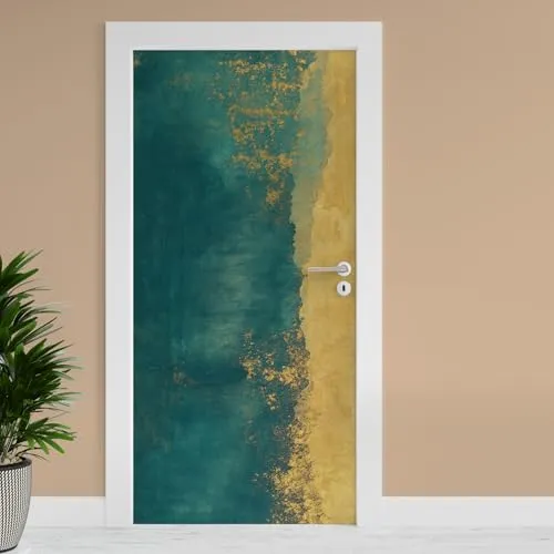 Finest Folia Türfolie 90x200 cm Türtapete Türposter Folie für Tür Wohnzimmer Kinderzimmer Küche Türaufkleber Bad Aufkleber selbstklebend (TF02-33 Abstrakt 3)