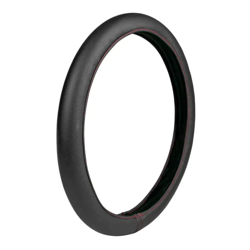 Lenkradbezug Lampa Skin-Cover, Elastisch aus Skeentex -Schwarz/Rot M Ø 38/40cm