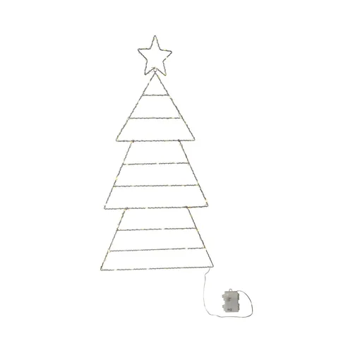 Star Trading Outdoor Weihnachtsleuchte ,Folde', klappbare Weihnachtsbaum-Silhou