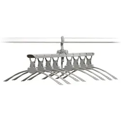 InnovaGoods 8-in-1 Mehrfach-Kleiderbügel Spavver in grau von InnovaGoods