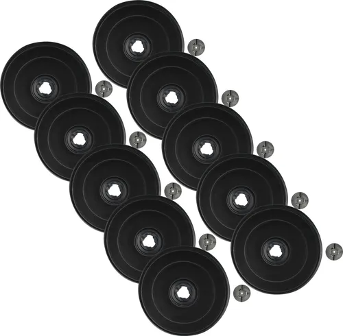 vhbw 10x Aktivkohlefilter Ersatz für Seppelfricke 615013333, KF3 für Dunstabzugshaube - 23 cm